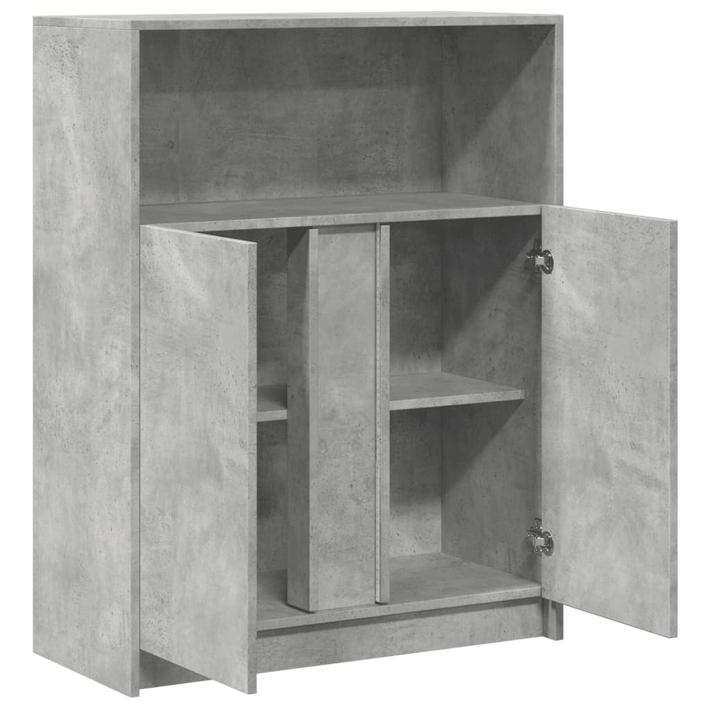 Skjenk Betonggrå med LED 77x34x100 cm