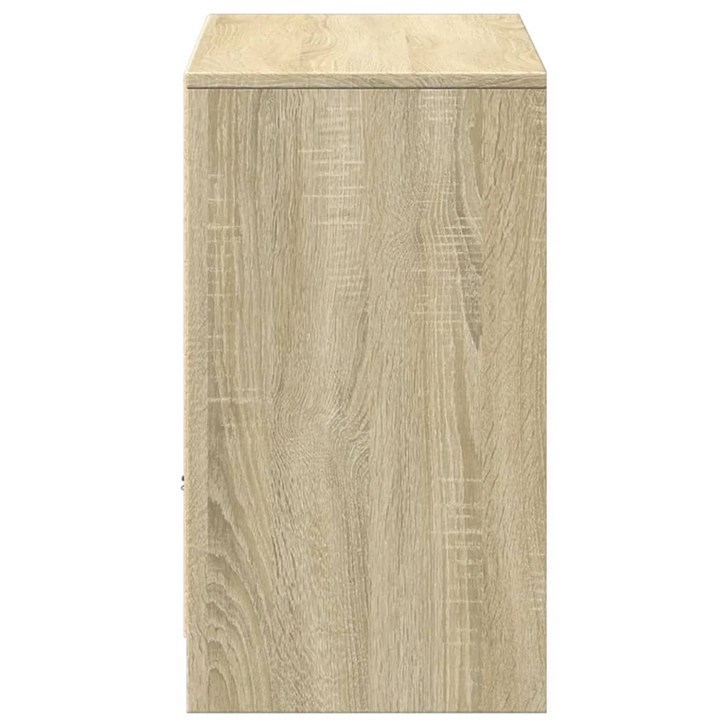 TV-Møbel Sonoma Eik TV-benk med LED 91x34x61 cm