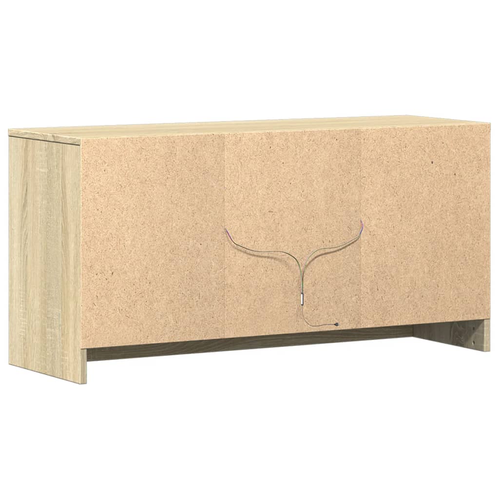 TV-Møbel Sonoma Eik TV-benk med LED 100x34x50 cm