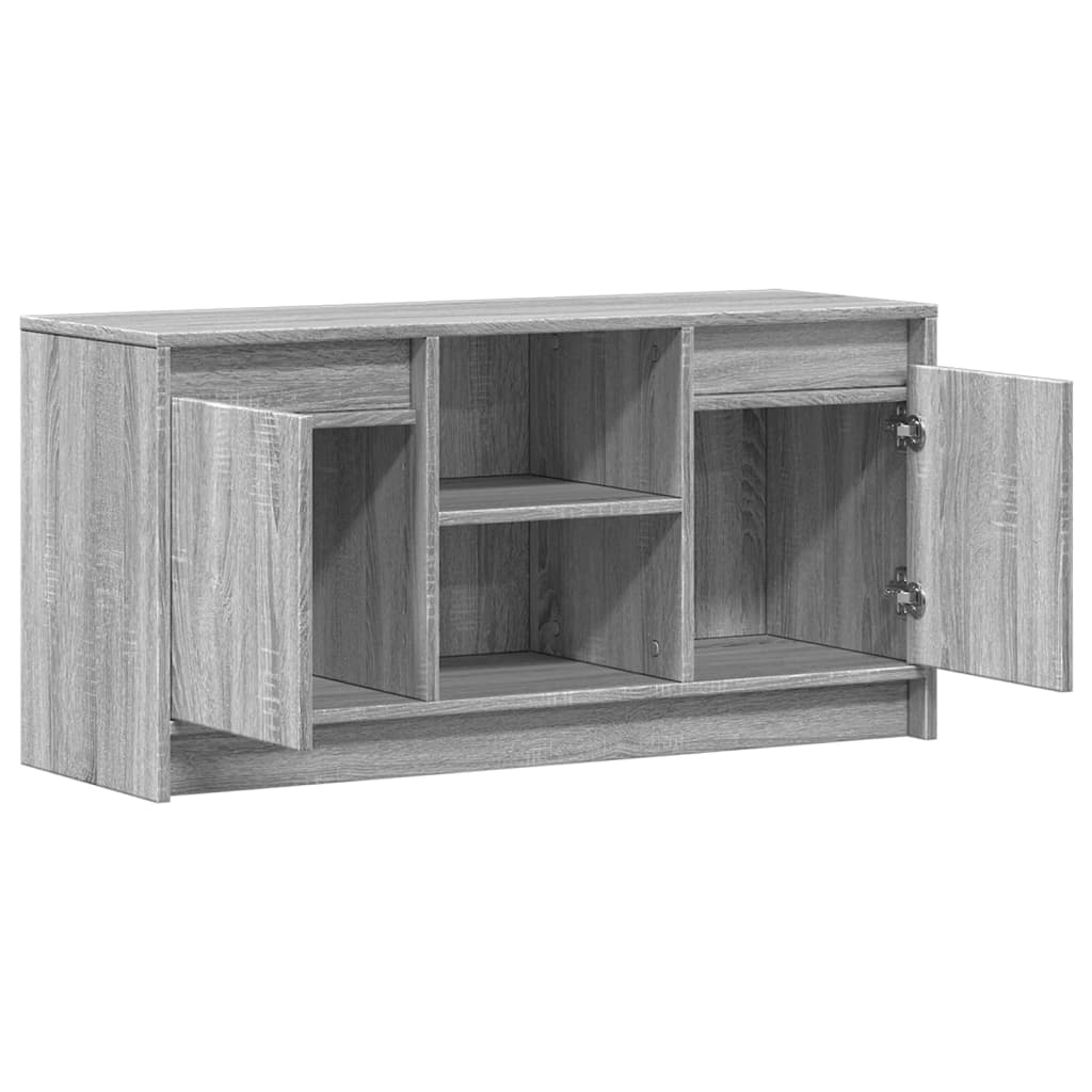TV-Møbel Sonoma Grå TV-benk med LED 100x34x50 cm
