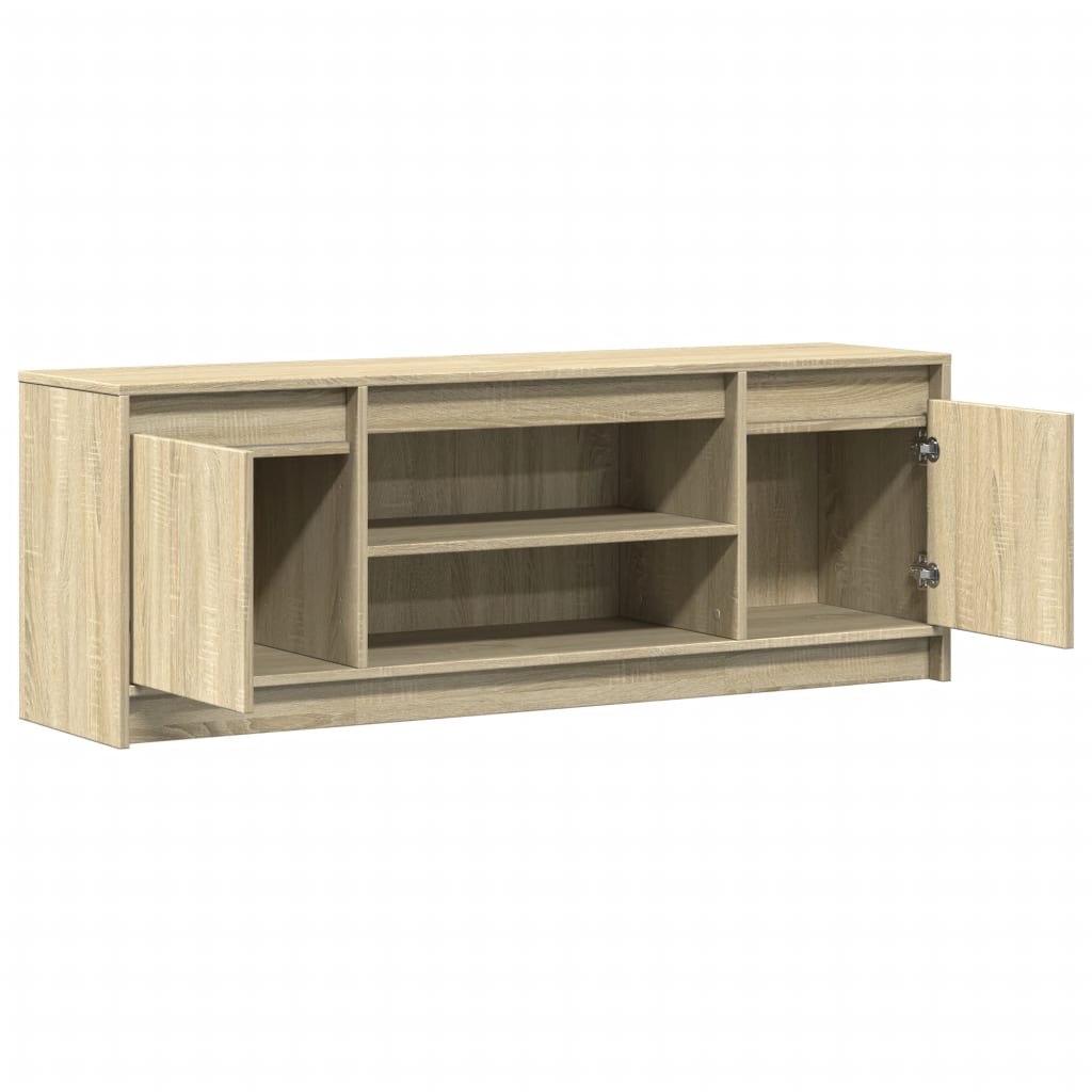 TV-Møbel Sonoma Eik TV-benk med LED 139,5x34x50 cm