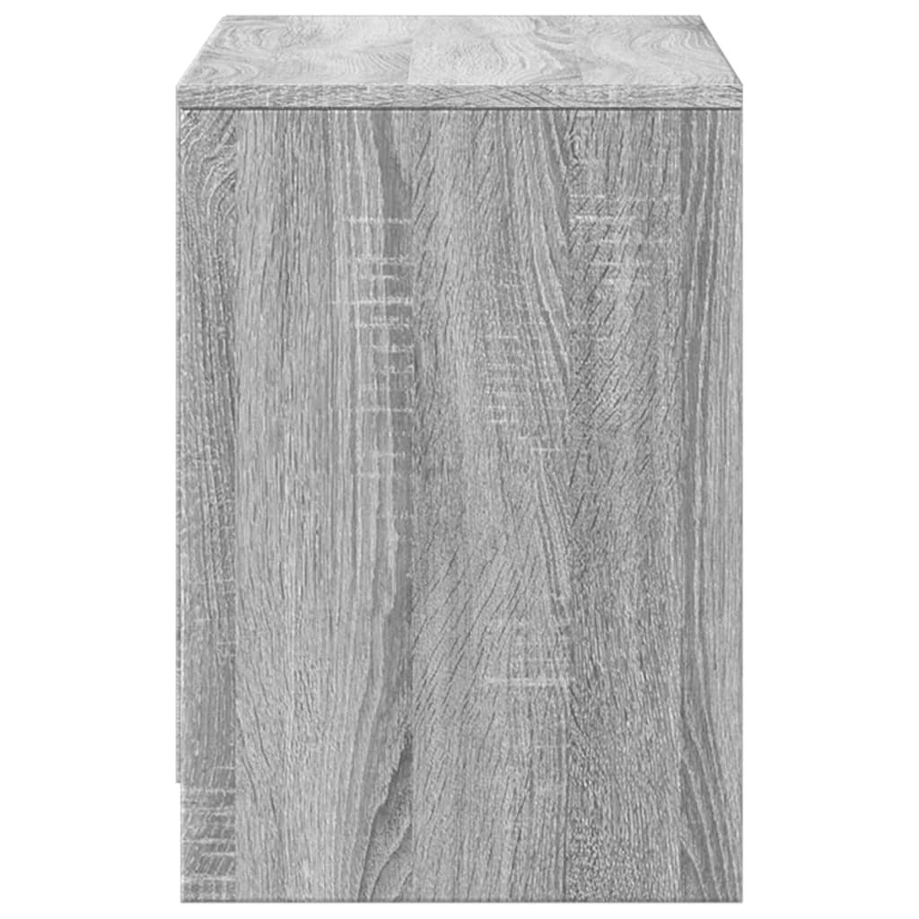 TV-Møbel Sonoma Grå TV-benk med LED 100x34x50 cm