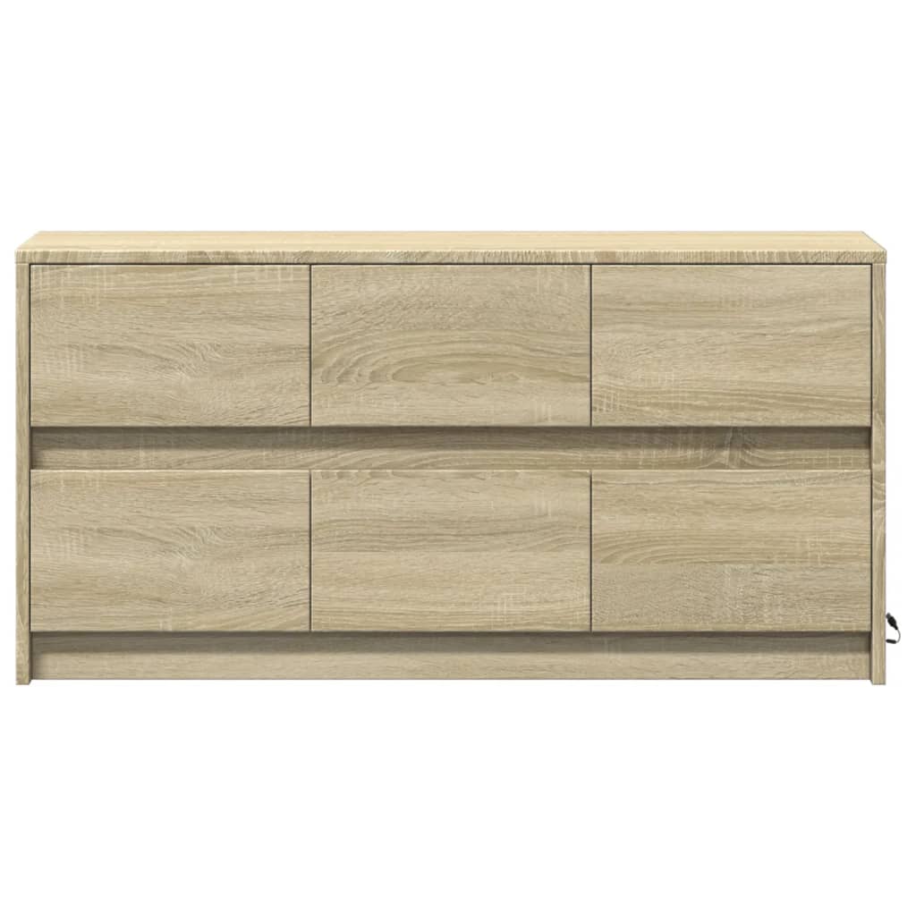 TV-Møbel Sonoma Eik TV-benk med LED 100x34x50 cm