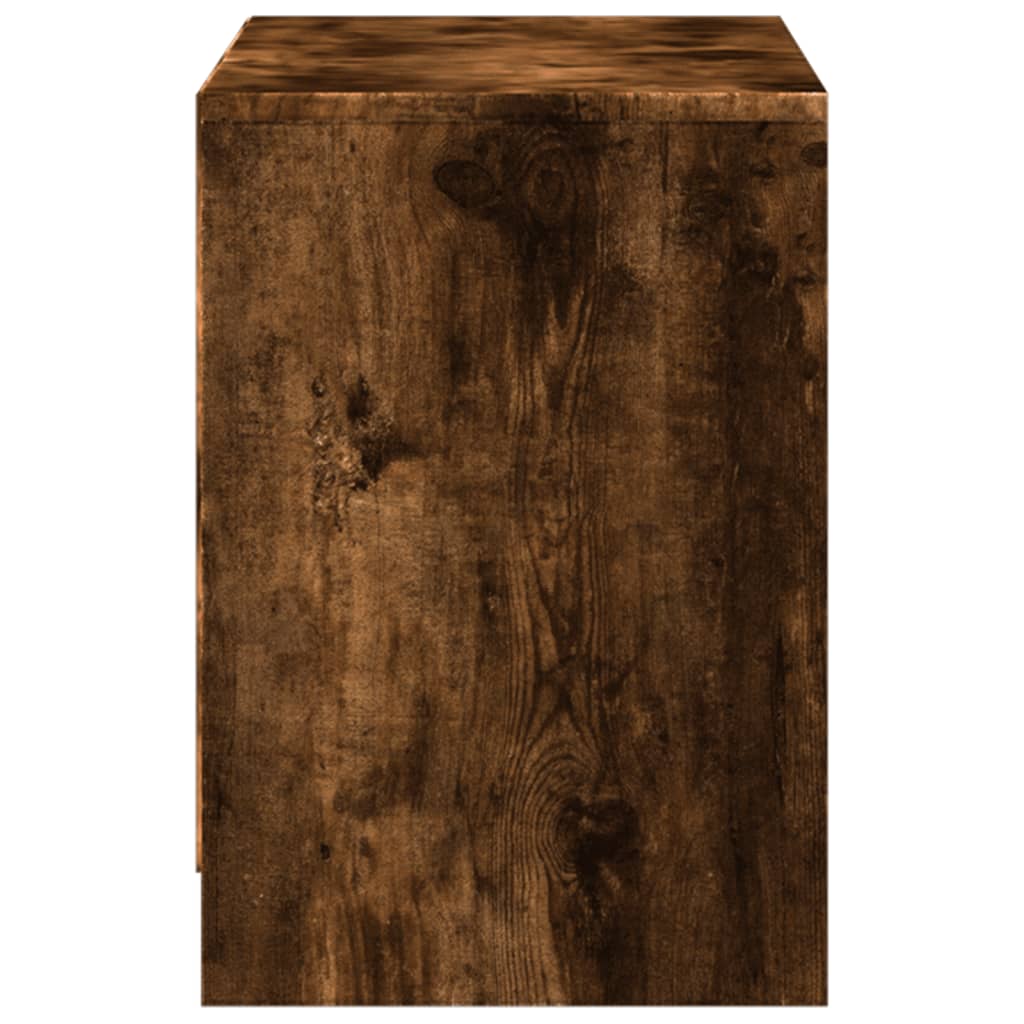 TV-Møbel Røkt Eik TV-benk med LED 100x34x50 cm