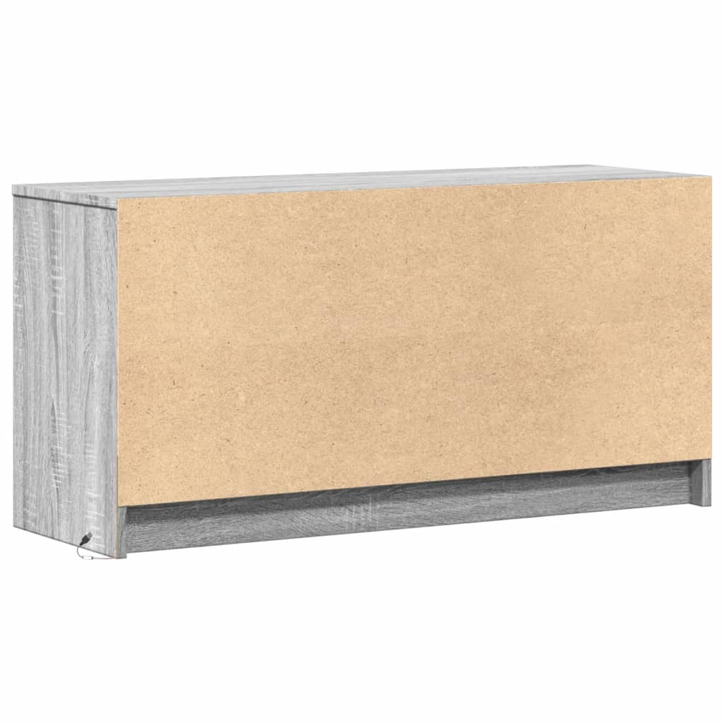 TV-Møbel Sonoma Grå TV-benk med LED 100x34x50 cm