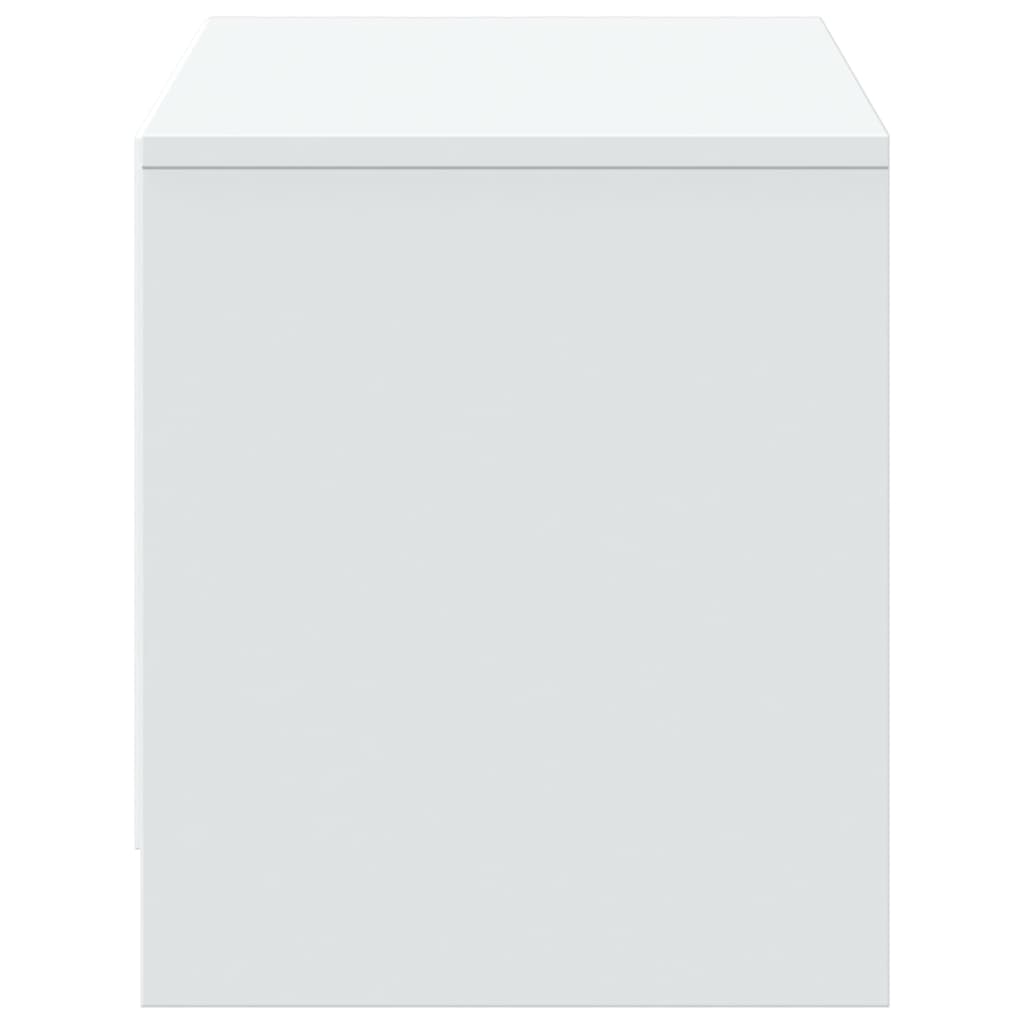 TV-Møbel Hvit TV-benk med LED 97x34x40 cm