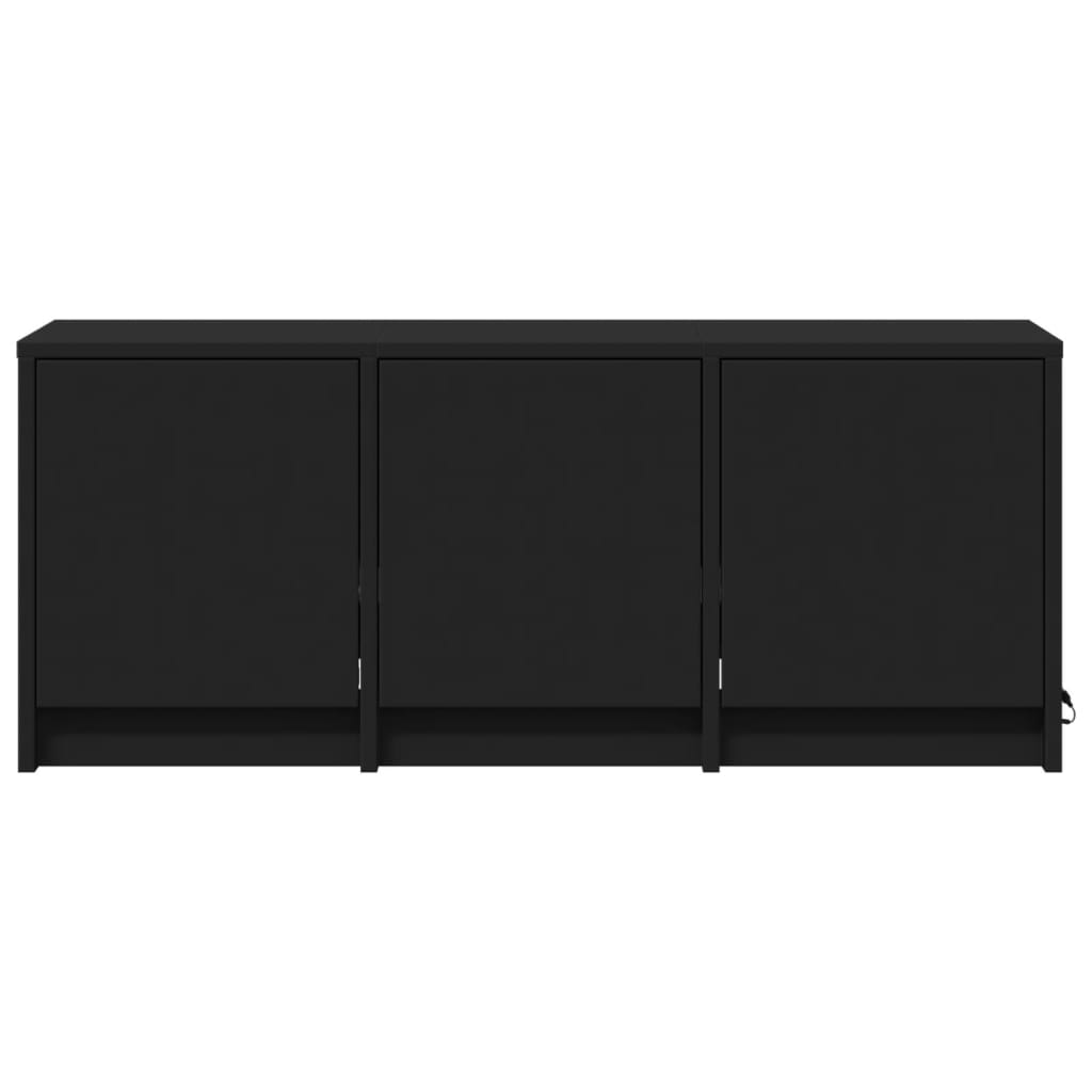 TV-Møbel Svart TV-benk med LED 97x34x40 cm