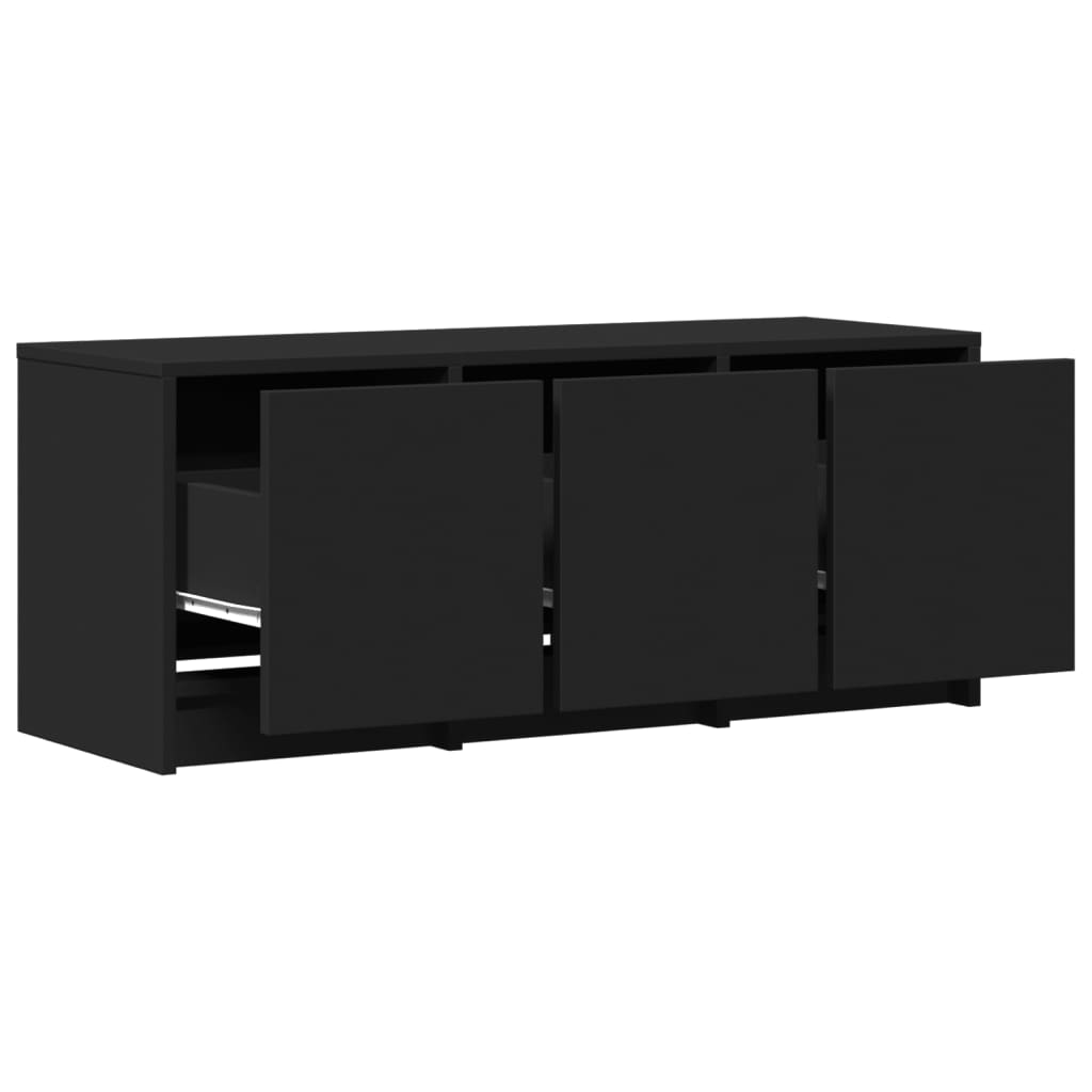 TV-Møbel Svart TV-benk med LED 97x34x40 cm