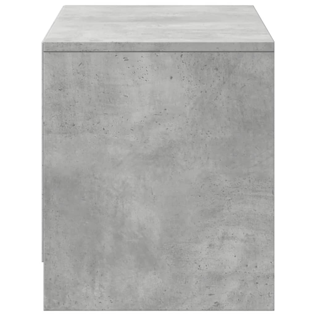TV-Møbel Betonggrå TV-benk med LED 97x34x40 cm