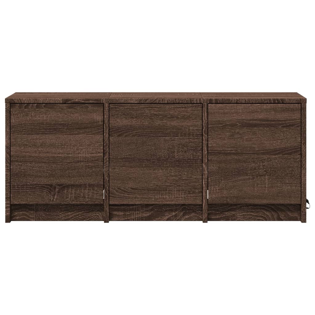 TV-Møbel Brun Eik TV-benk med LED 97x34x40 cm