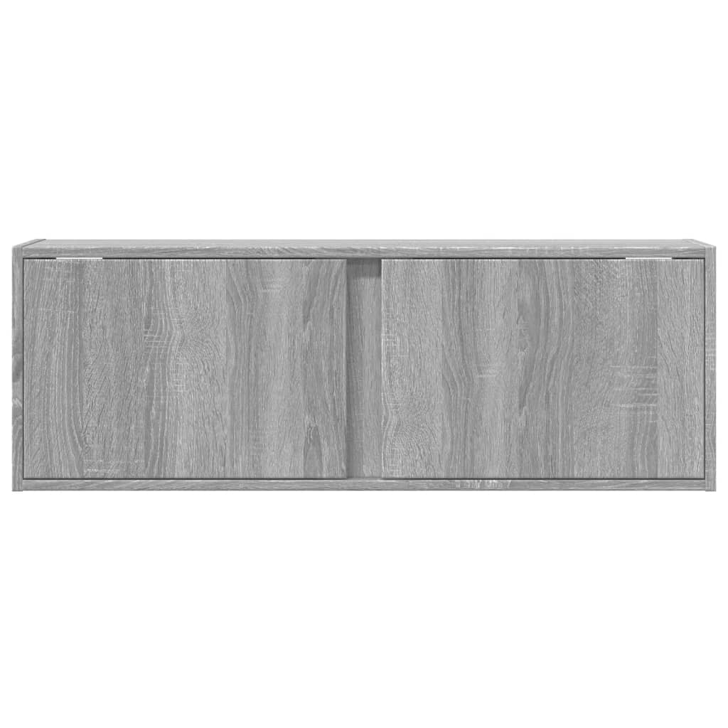 TV-Møbel Sonoma Grå Tv-benk med LED 100x31x35 cm