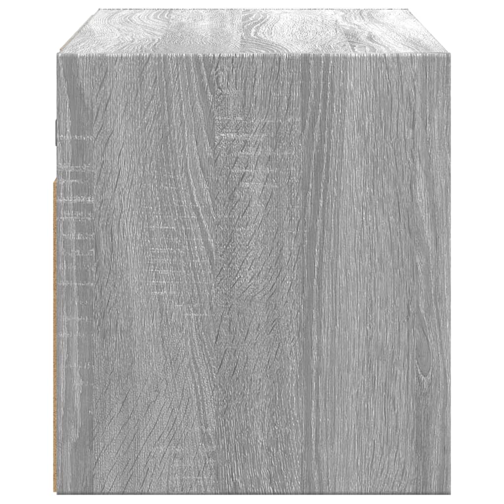 TV-Møbel Sonoma Grå Tv-benk med LED 100x31x35 cm