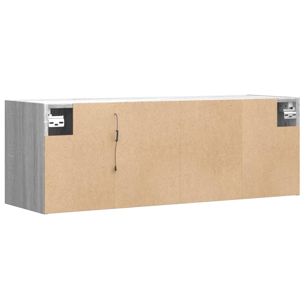 TV-Møbel Sonoma Grå Tv-benk med LED 100x31x35 cm