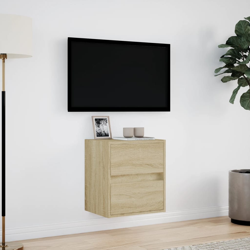 TV-Møbel Sonoma Eik Tv-benk med LED 41x31x45 cm
