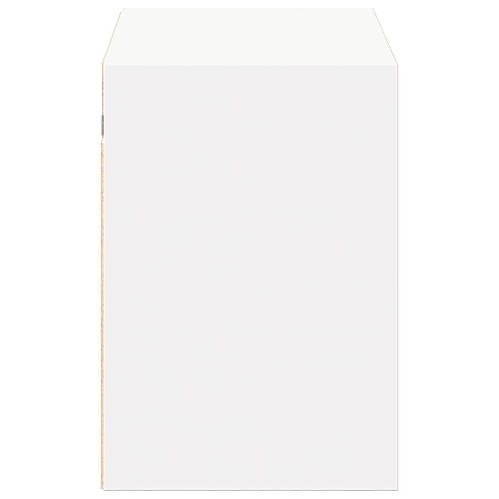 TV-Møbel Hvit TV-benk med LED 100x31x45 cm