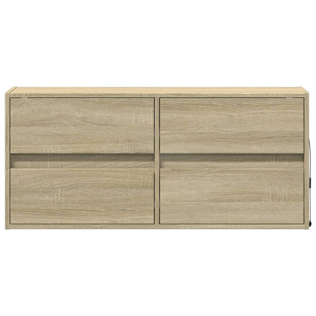 TV-Møbel Sonoma Eik TV-benk med LED 100x31x45 cm