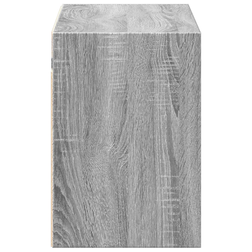 TV-Møbel Sonoma Grå Vegghengt TV-benk med LED 100x31x45 cm