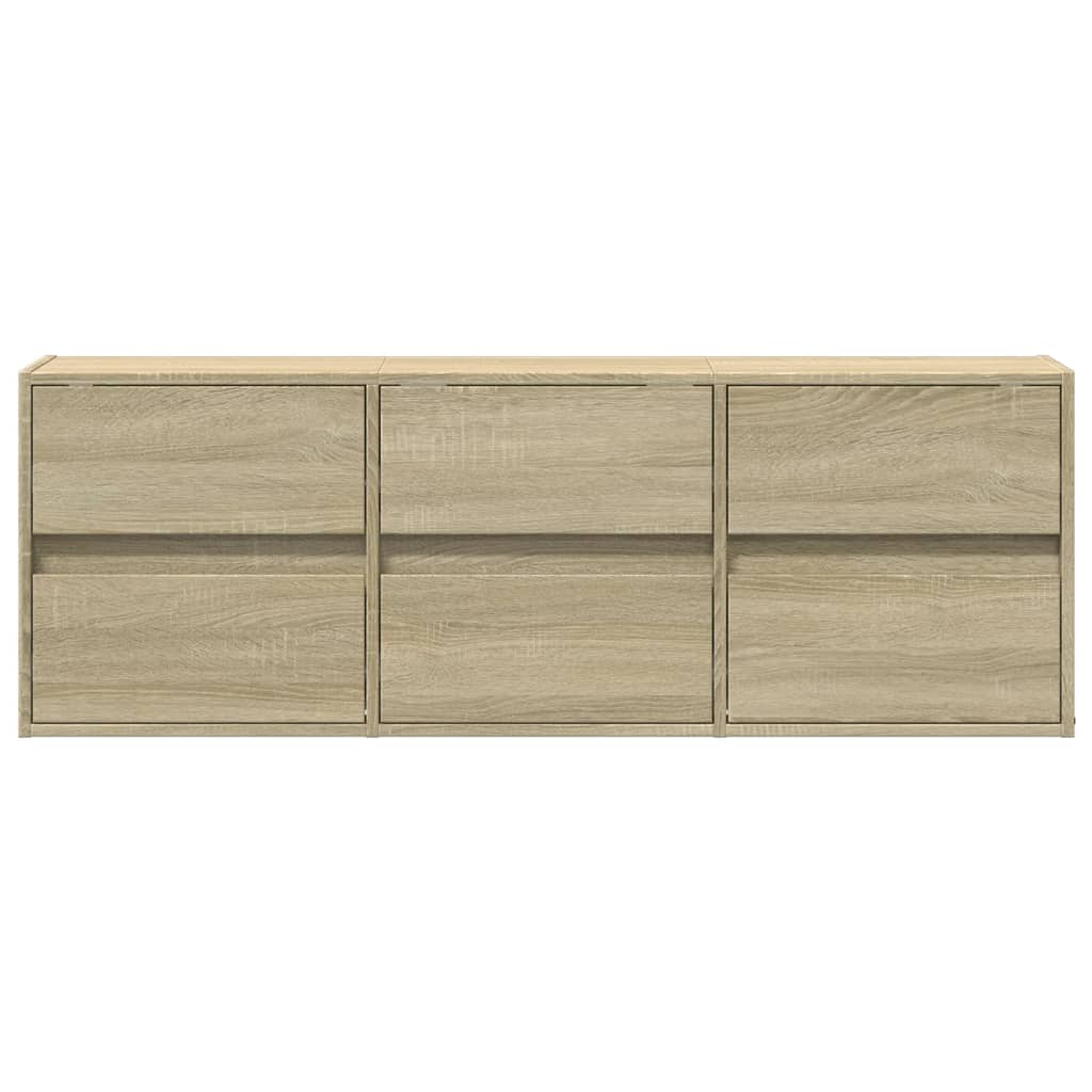TV-Møbel Sonoma Eik TV-benk med LED 130x31x45 cm