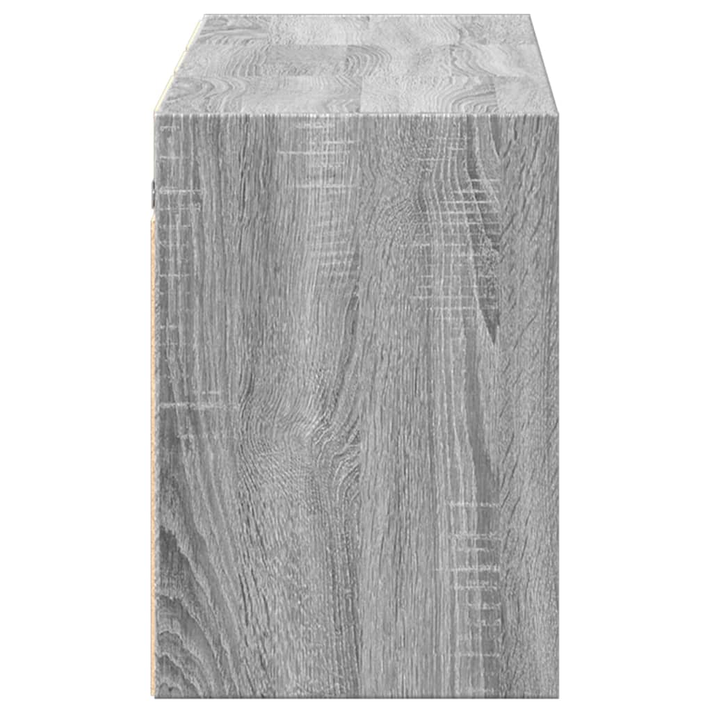 TV-Møbel Sonoma Grå TV-benk med LED 130x31x45 cm