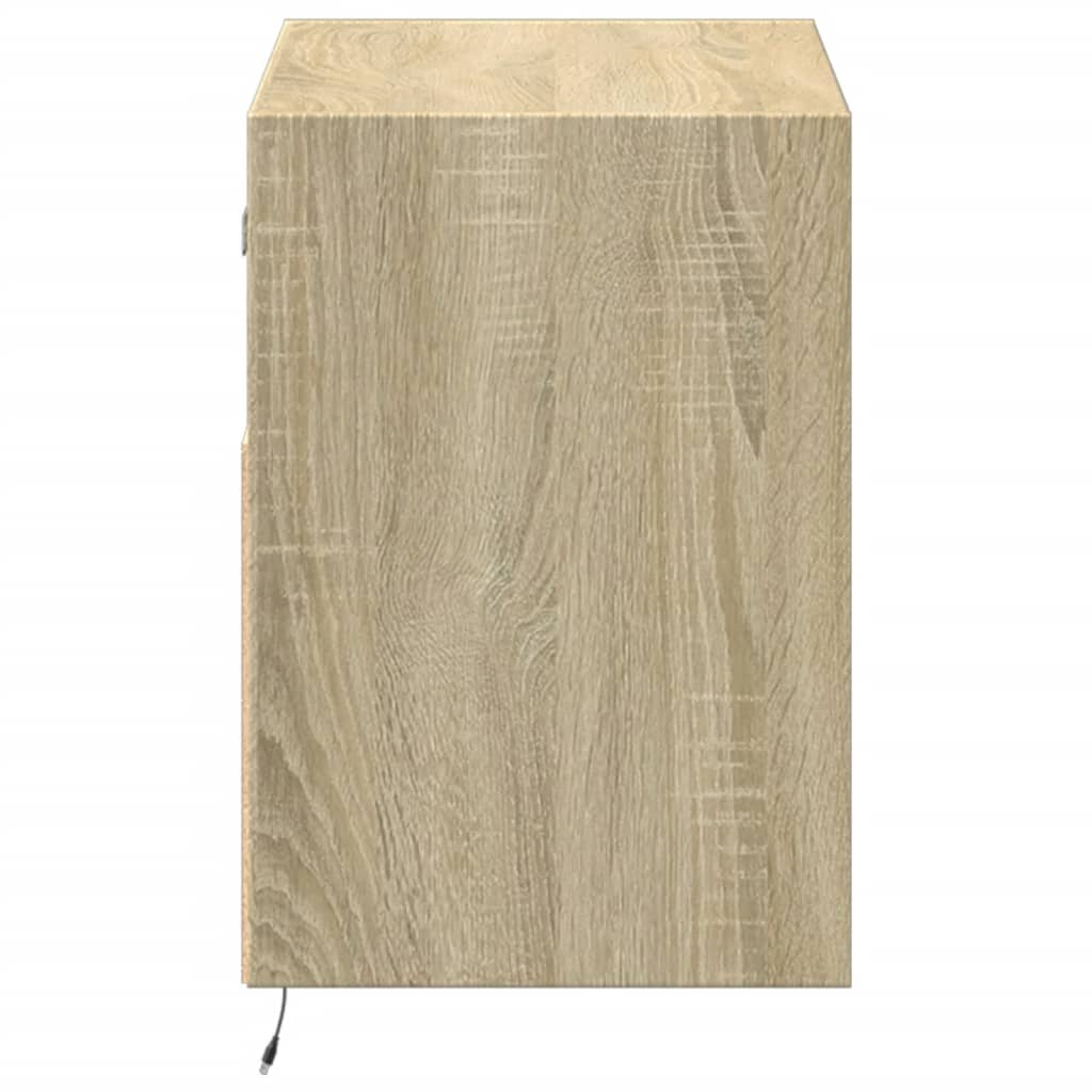 TV-Møbel Sonoma Eik Tv-benk med LED 80x31x45 cm