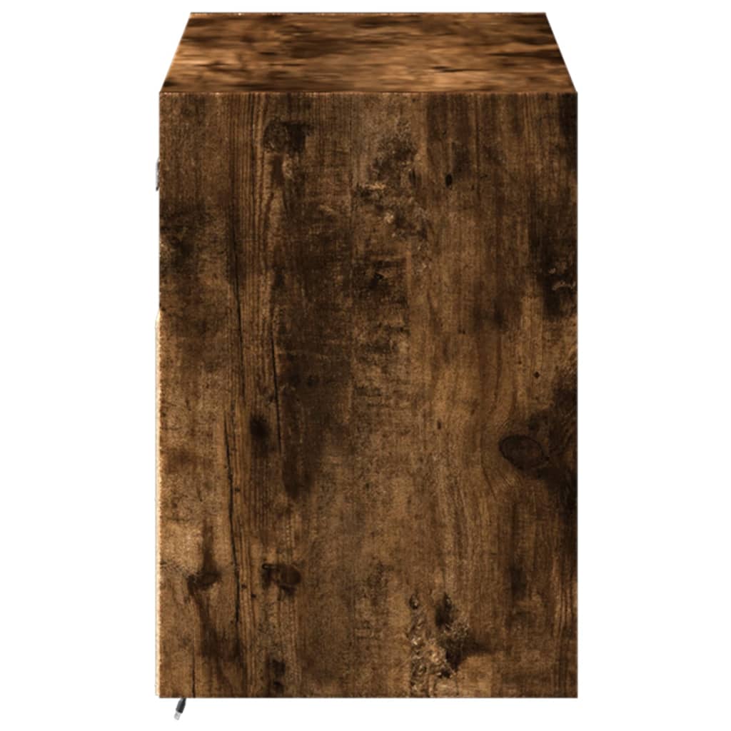 TV-Møbel Røkt EikTV-benk med LED 100x31x45 cm