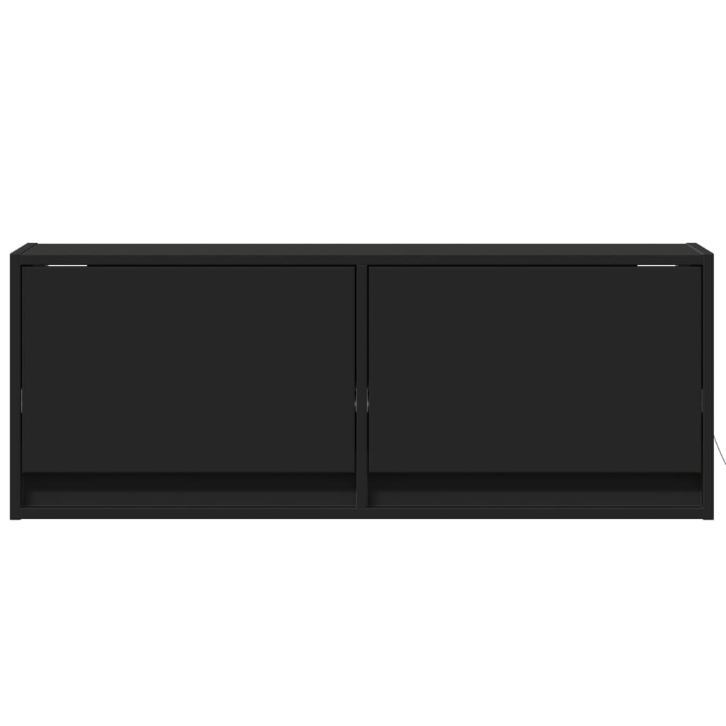 TV-Møbel Svart TV-benk med LED 100x31x35 cm