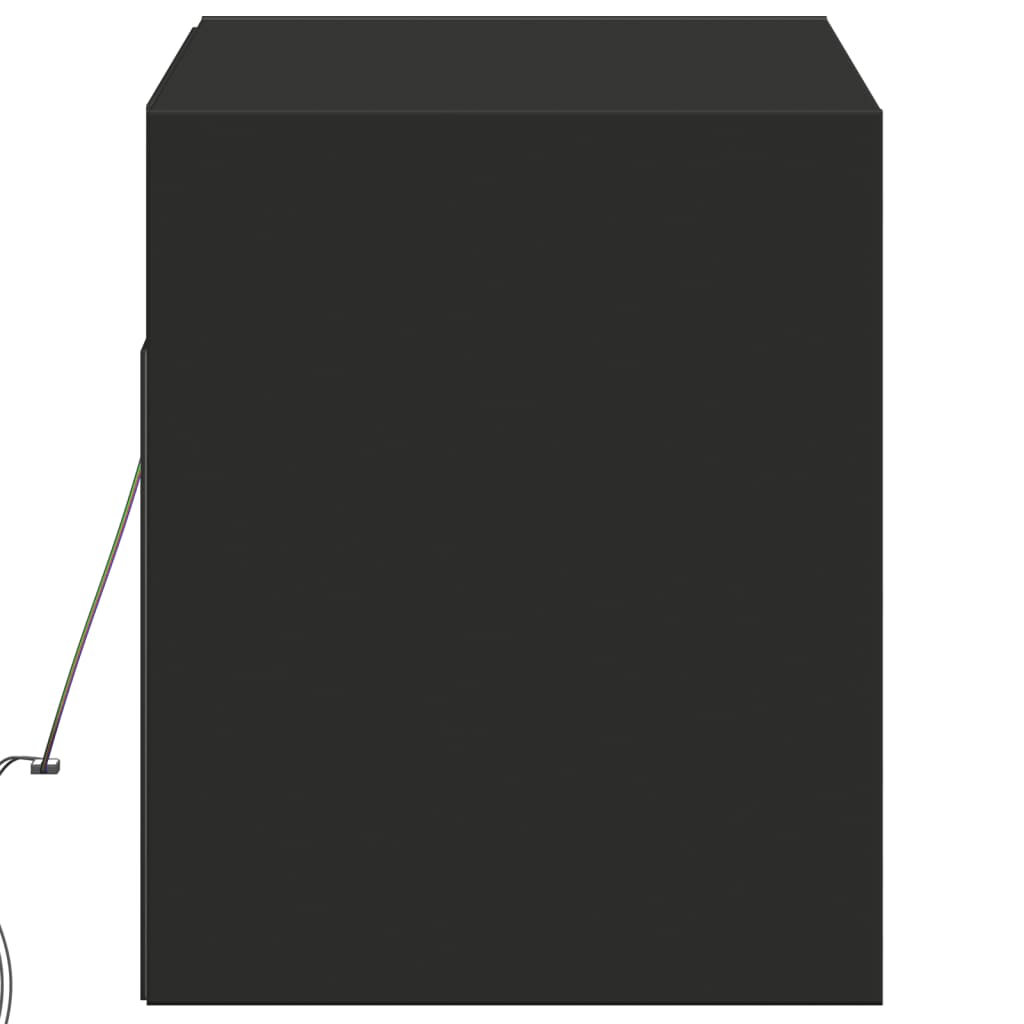 TV-Møbel Svart TV-benk med LED 100x31x35 cm