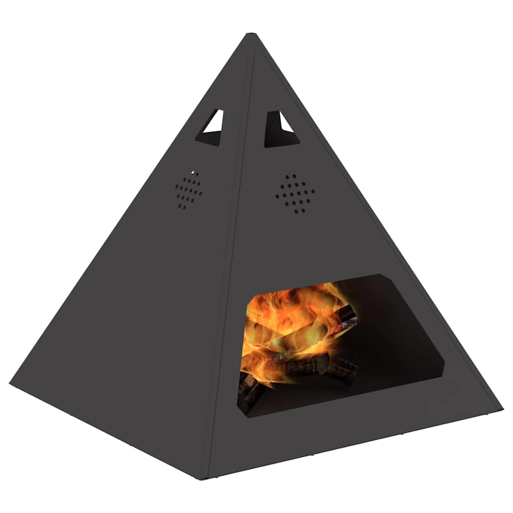 Peisen Pyramid Svart 50x50x51 cm Stål