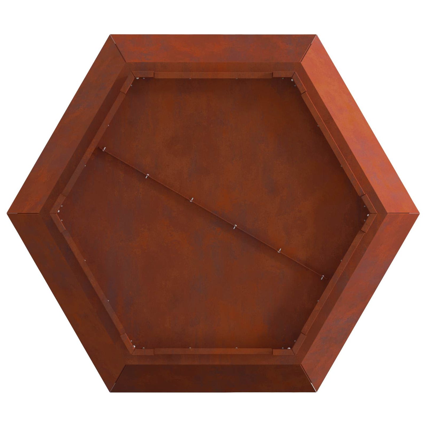 Bålplass Brun 75 x 75 x 28 cm Cortenstål