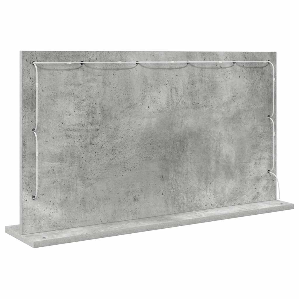 Sminkespeil Betonggrå Betong 80 x 45 x 18 cm Sminkespeil