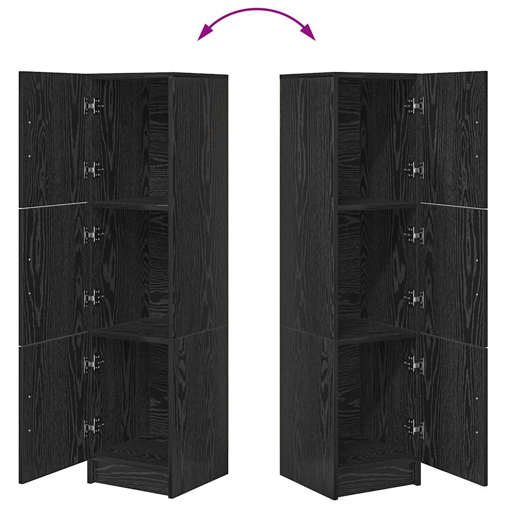 Skap Svart Eik 31,5 x 32 x 122,5 cm