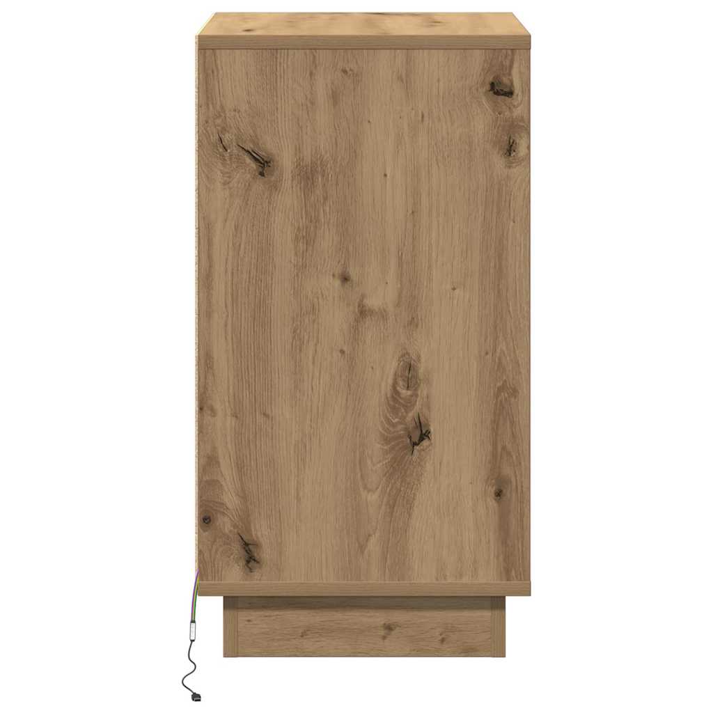 Nattbord Sengbord Artisan Eik med LED 39x34.5x65 cm