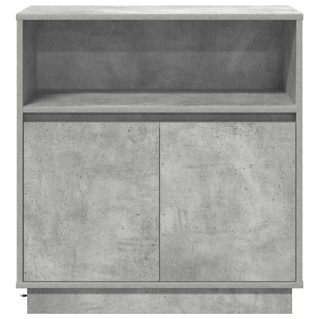 Skjenk Betonggrå LED 71x34,5x75 cm