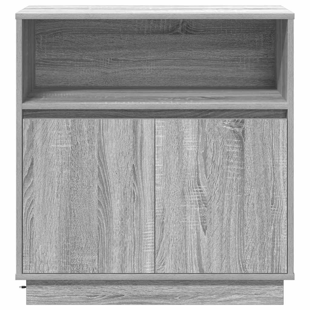 Skjenk Sonoma Grå med LED 71x34,5x75 cm