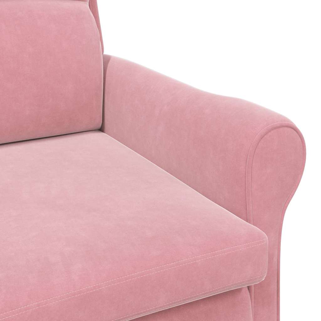 Støvete Rosa Lenestol Støvete Rosa Polyester trekk, Tre ramme Stor