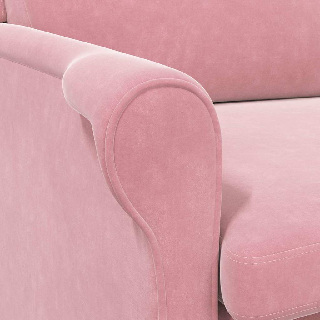 Støvete Rosa Lenestol Støvete Rosa Polyester trekk, Tre ramme Stor