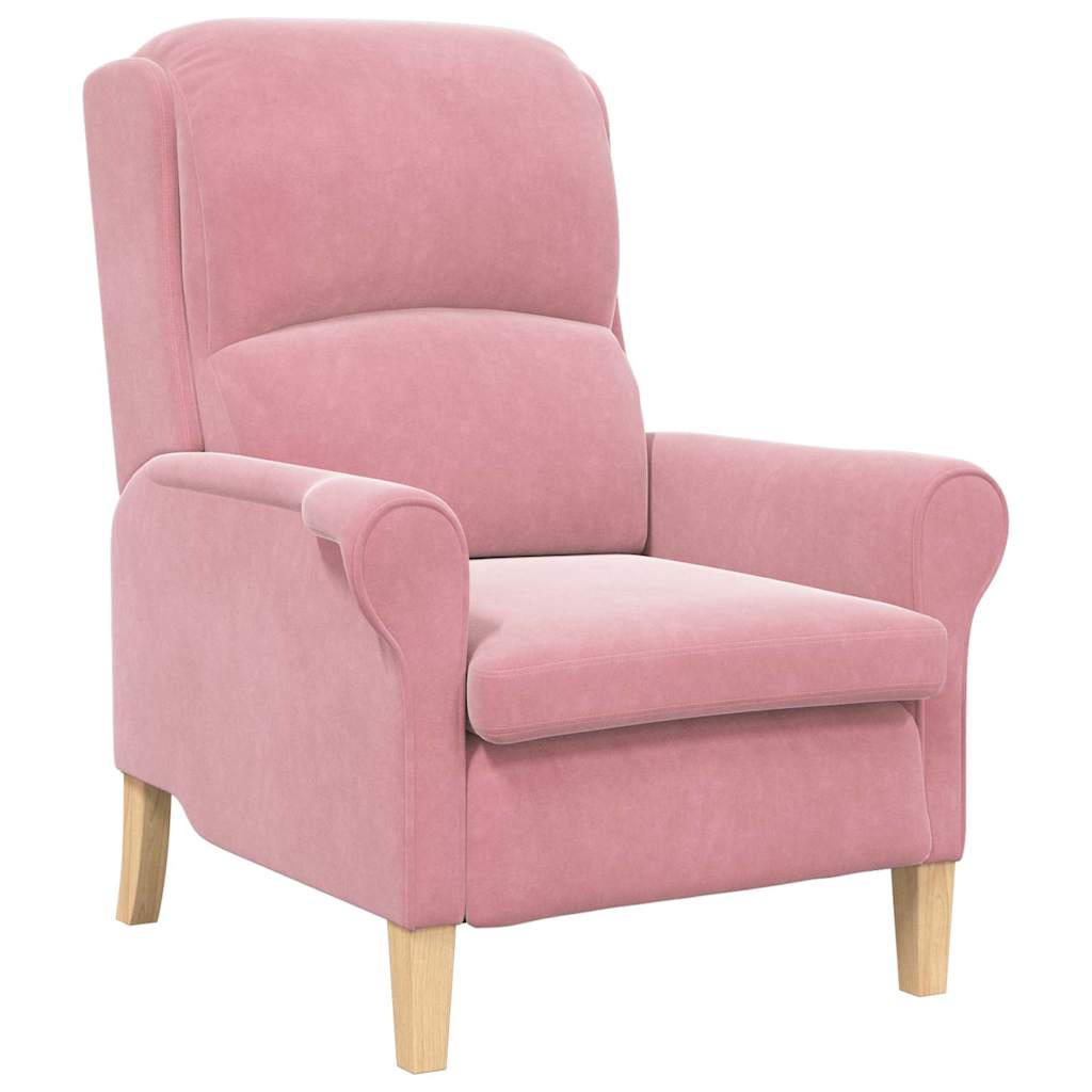 Støvete Rosa Lenestol Støvete Rosa Polyester trekk, Tre ramme Stor