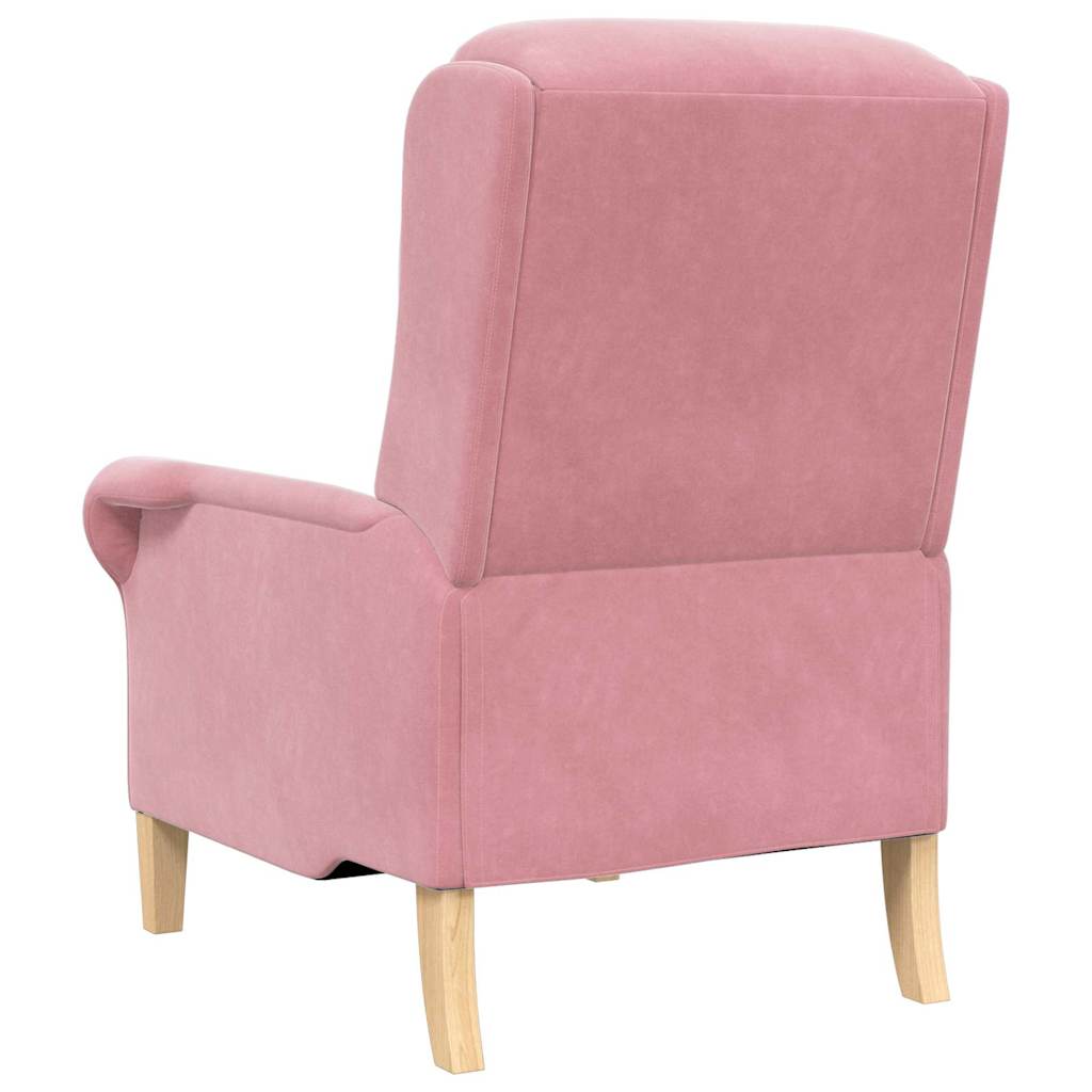 Støvete Rosa Lenestol Støvete Rosa Polyester trekk, Tre ramme Stor