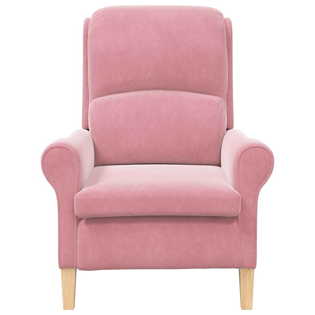 Støvete Rosa Lenestol Støvete Rosa Polyester trekk, Tre ramme Stor