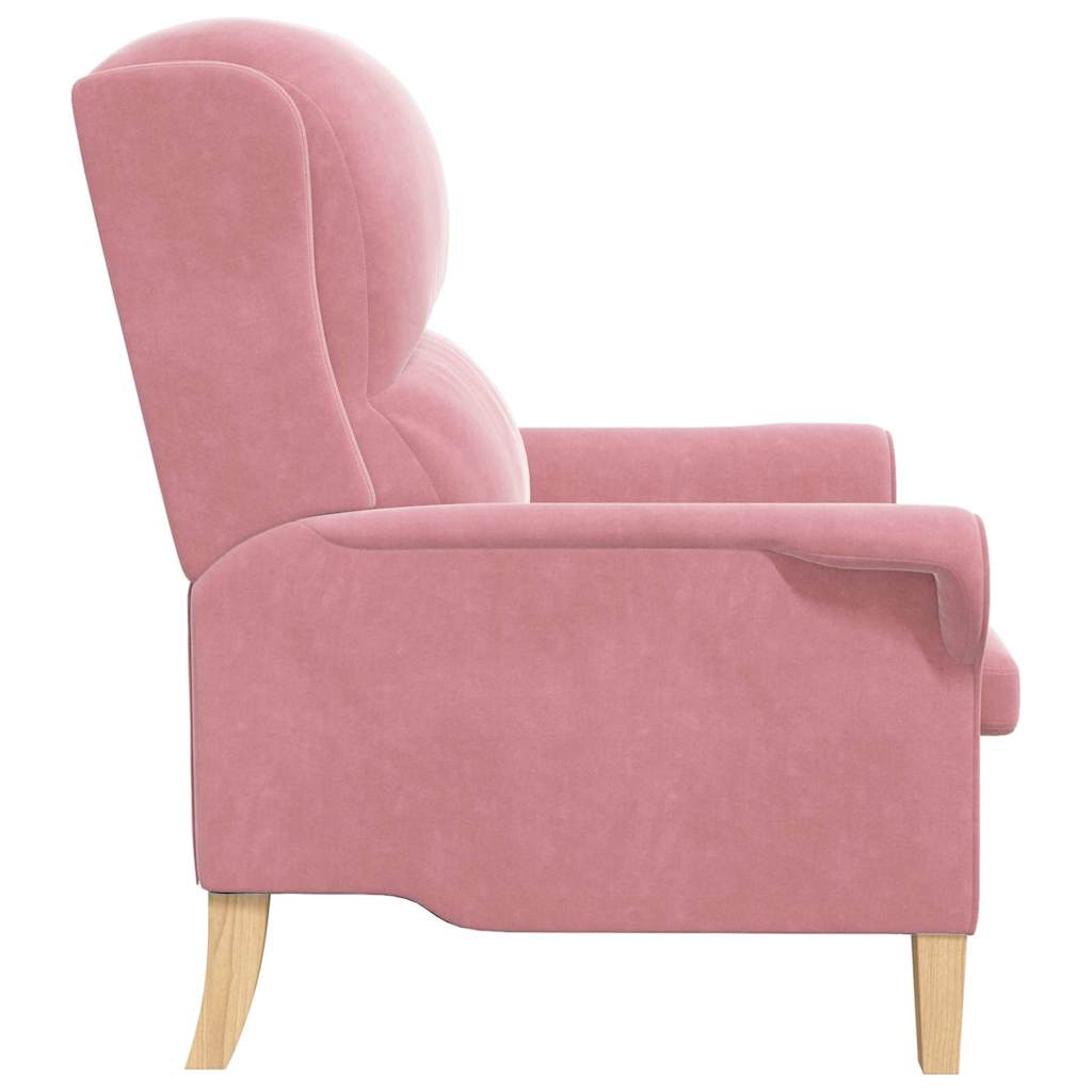Støvete Rosa Lenestol Støvete Rosa Polyester trekk, Tre ramme Stor