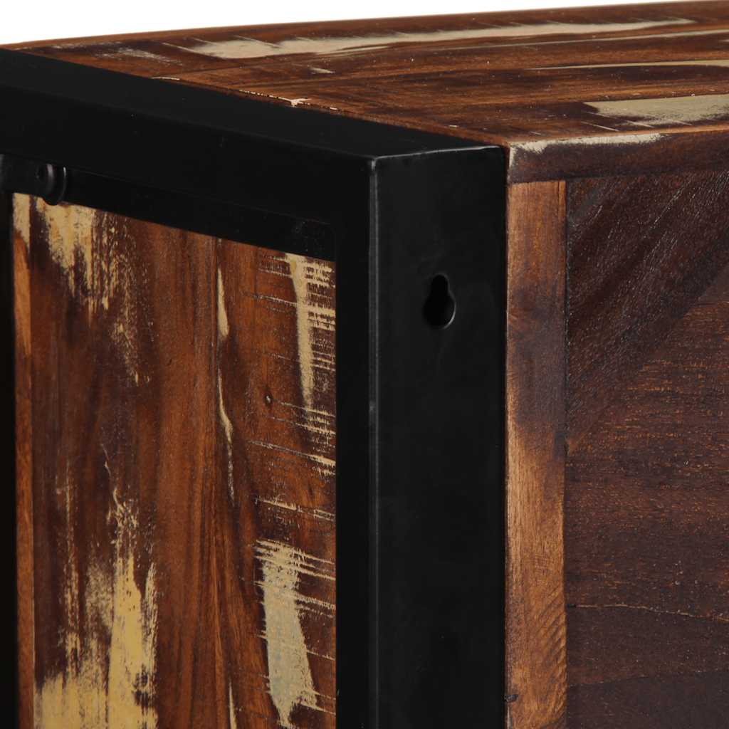 TV-Møbel Tre Tv-benk flerfarget 80x30x25 cm gjenvunnet heltre