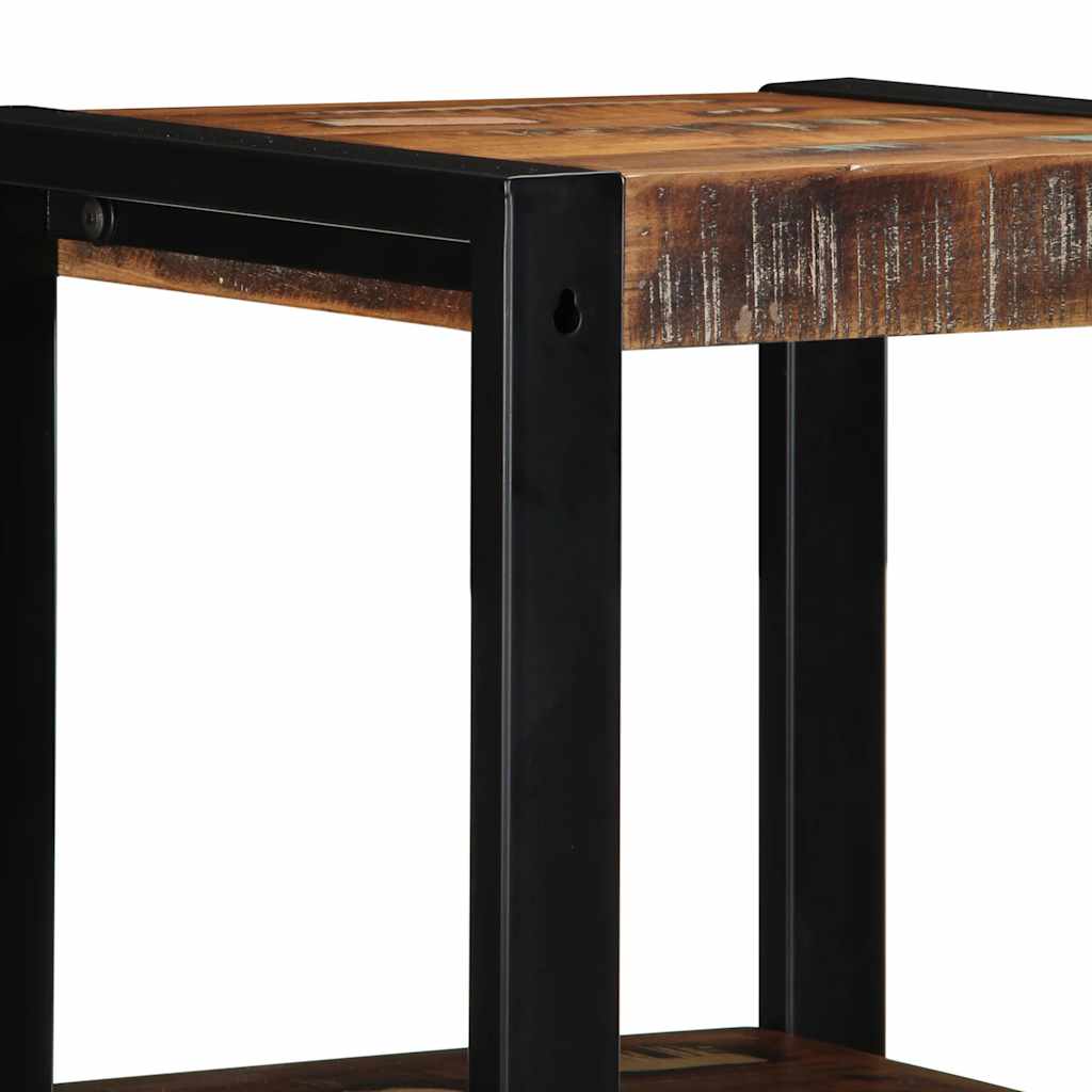 Vegghylle Tre flerfarget 35x35x100 cm gjenvunnet heltre