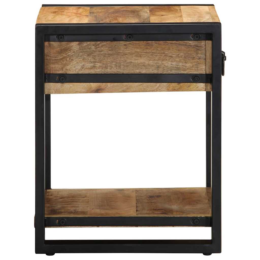 Sidebord Tre 40x40x50 cm grovt heltre mango