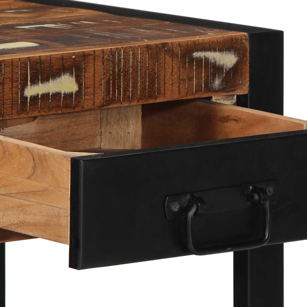 Sidebord Tre flerfarget 40x40x50 cm gjenvunnet heltre