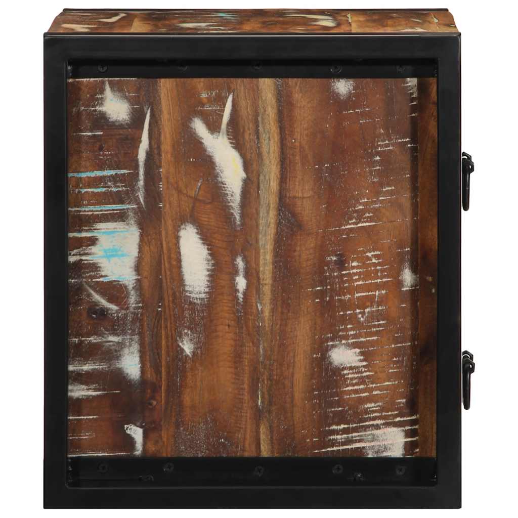 Nattbord Sengbord Tre Gjenvunnet Heltre flerfarget 40x35x40 cm