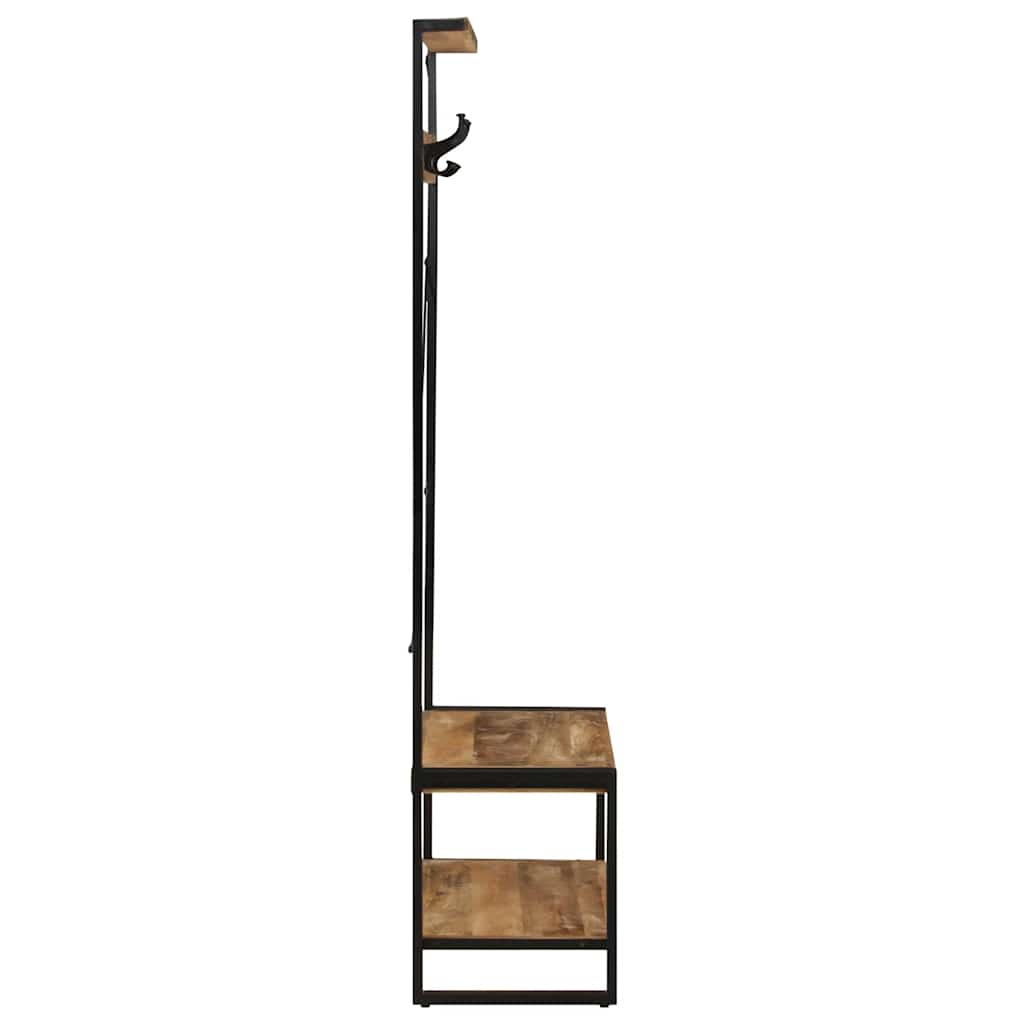 Hallmøbel Klesstativ 80x40x190 cm heltre grovt mangotre