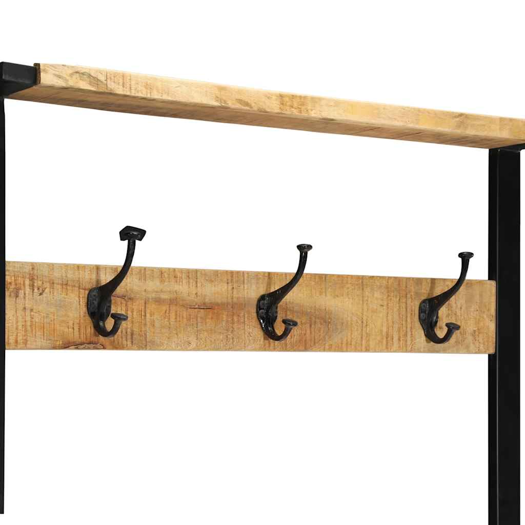 Hallmøbel Klesstativ 80x40x190 cm heltre grovt mangotre