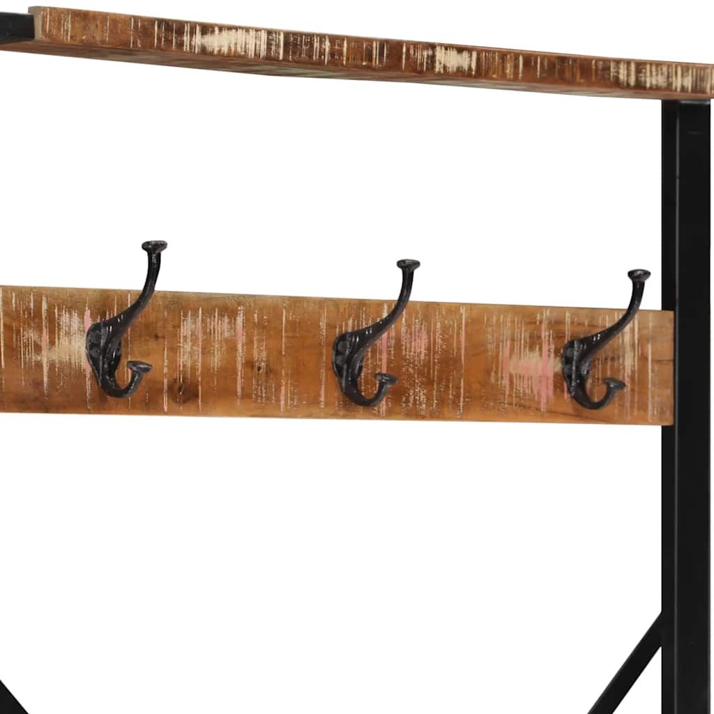 Hallmøbel Klesstativ flerfarget 80x40x190 cm gjenvunnet heltre