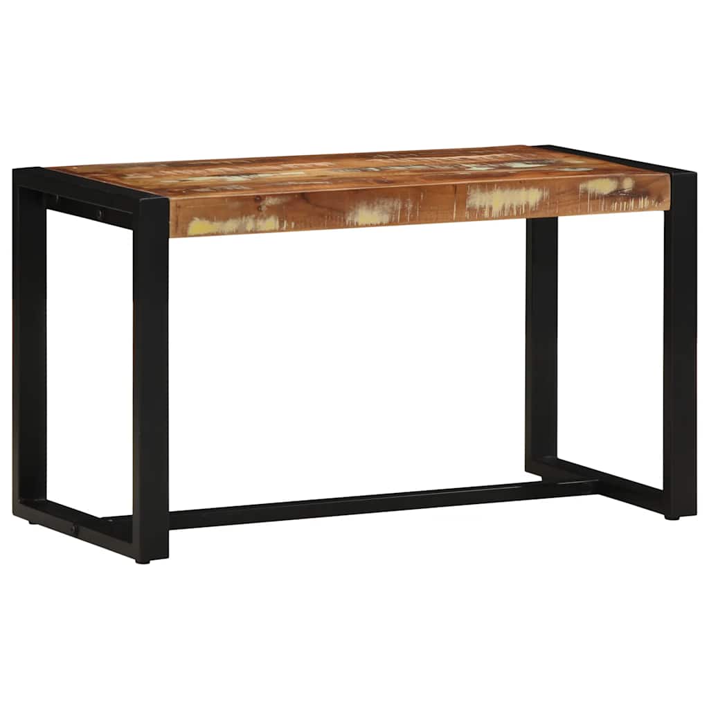 Sittebenk flerfarget 80x35x45 cm gjenvunnet heltre