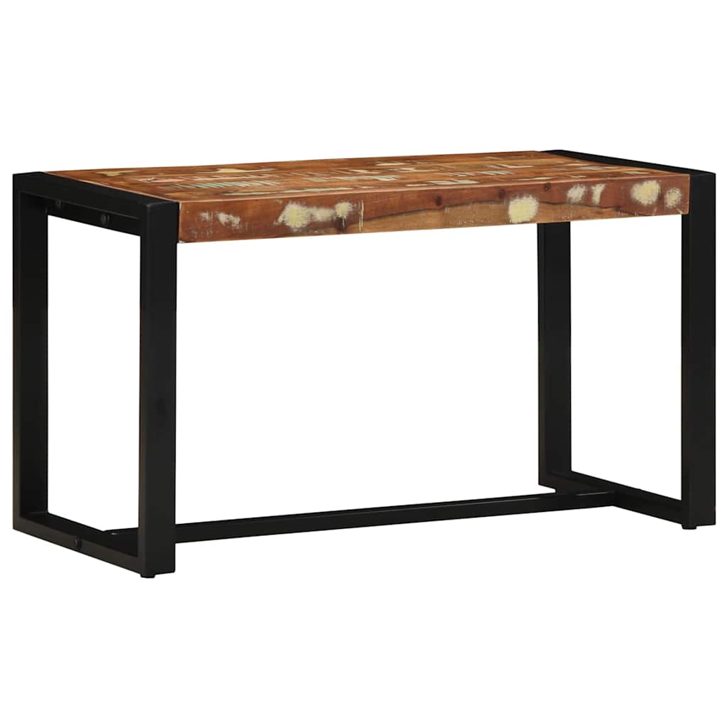 Sittebenk flerfarget 80x35x45 cm gjenvunnet heltre